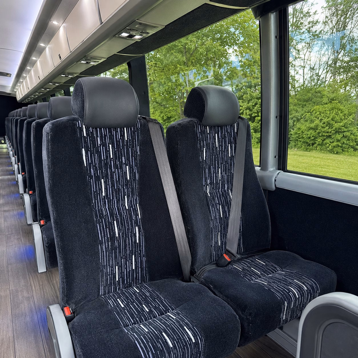 lees summit charter bus interior